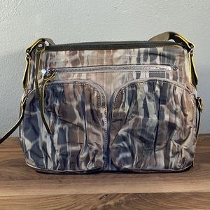 MZ Wallace Multi Color Multi Pocket Zipper Closures Adjustable Strap Crossbody